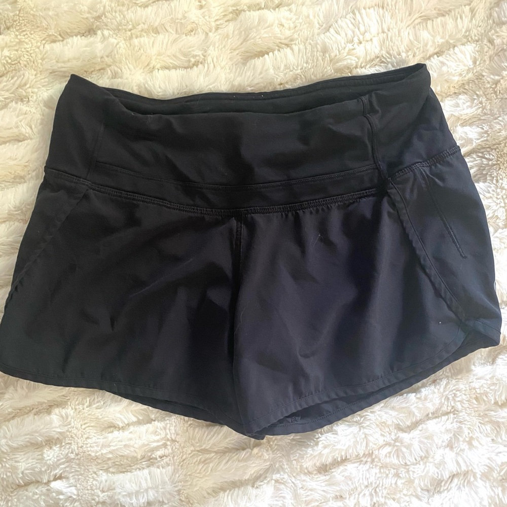 Lululemon Black Speed Up Shorts *LONG*